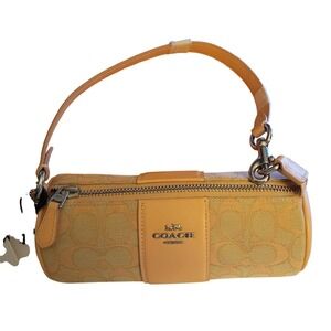 Coach Nolita Barrel Bag Signature Jacquard Faded Blush CU003 New